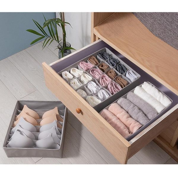 

storage drawers portable underwear socks organizer closet for ties home box 3pcs/set