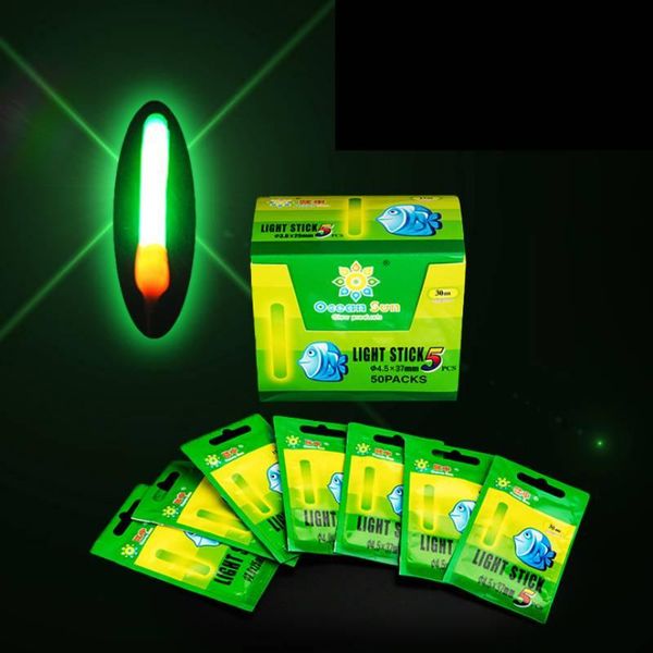 

fishing accessories 5 pcs float light stick fluorescent lightstick night rod dark glow useful lots tackle
