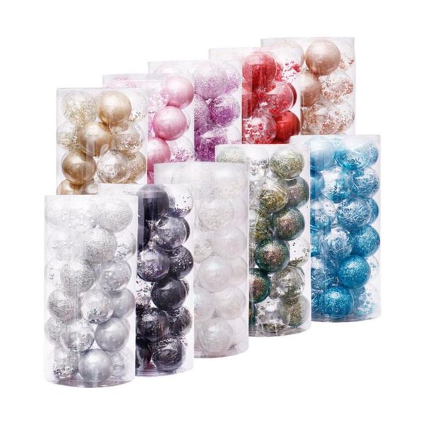 

party decoration christmas painted balls/6cm/30pcs or 3cm/99pcs ball gift box set/xmas decor/festives atmosphere scene dress up