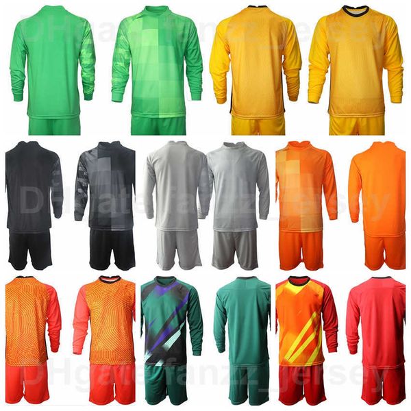 

men gk soccer goalkeeper 13 bono long sleeve 33 alfonso pastor jersey set 1 marko dmitrovic 31 javier diaz goalie breathable sports football, Black