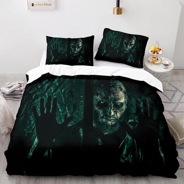 

bedding sets the living dead set single twin full  king size zombie bed aldult kid bedroom duvetcover 3d print 012