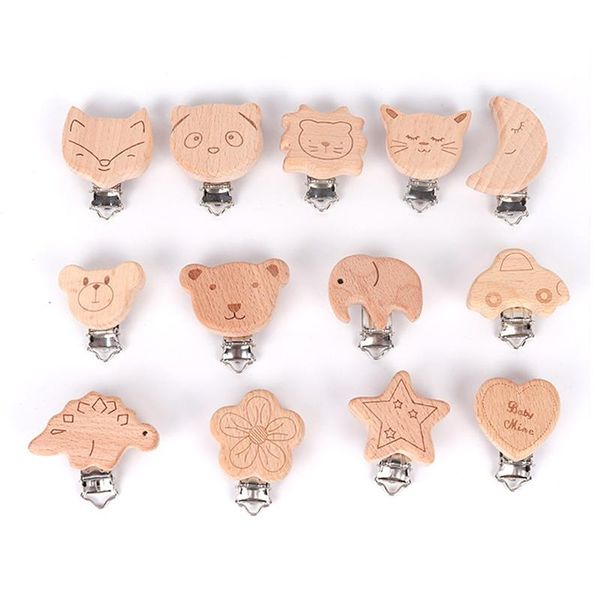 

pacifiers# baby pacifier clip nipple chain accessory shape beech cute flower star moon animal diy first choice