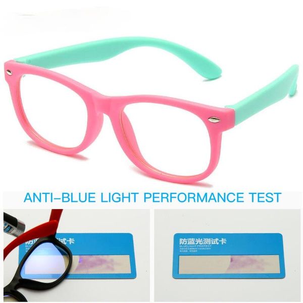 

anti blue light kids glasses children square optical frame eyeware boy girls computer transparent eyeglasses uv400 sunglasses, White;black