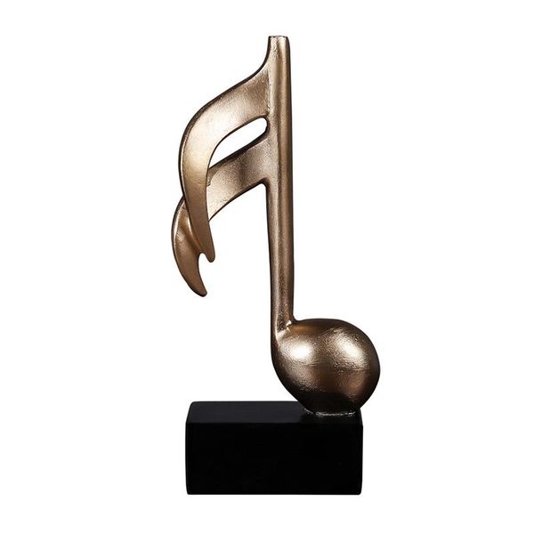 

decorative objects & figurines golden music note symble model deskdecoration artware living room wine cabinet decorations cafe window pr