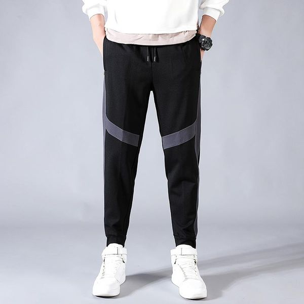 

men clothing mens pants tracksuit streetwear joggers casual men's, Black