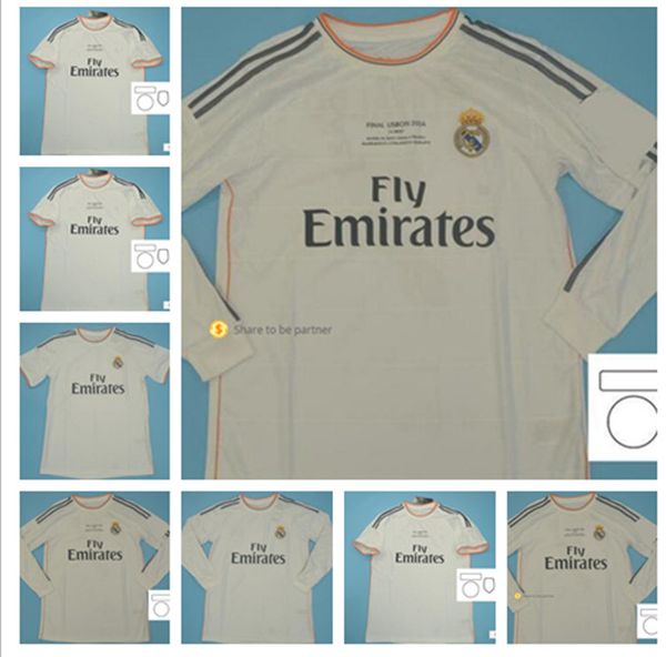 

2013 2014 real madrid jerseys sergio ramos soccer jersey 13 14 ronaldo classical benzema football shirt raul maillot de foot, Black;yellow