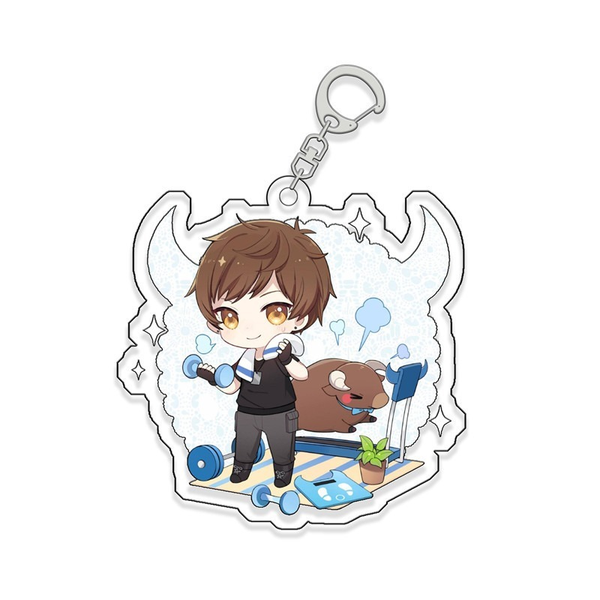 

Love and Producer Key Chians Women Cartoon Figure Acrylic Victor Keyrings Elegant Fashion Girls Key Holder Jewellery Breloczeks