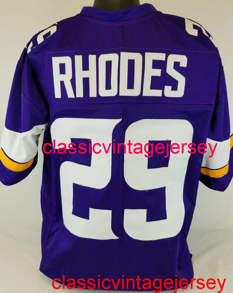 Maglia da calcio viola cucita uomo donna gioventù Xavier Rhodes cucita personalizzata ricamo personalizzato qualsiasi nome numero XS-5XL 6XL