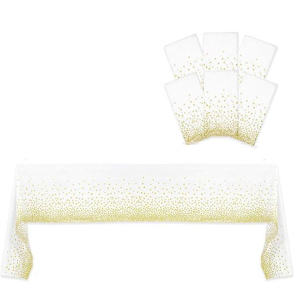 

disposable tablecloth 137*274cm stamping dots pattern table cover covers