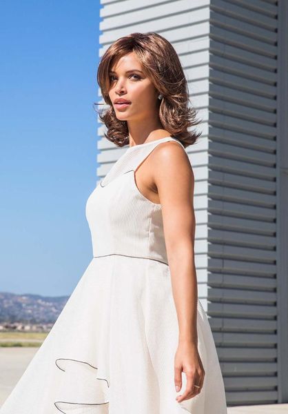 

european wavy trendy bob fluffy brown lace front human hair wigs with baby full wig for women bleached knots remy, Black;brown