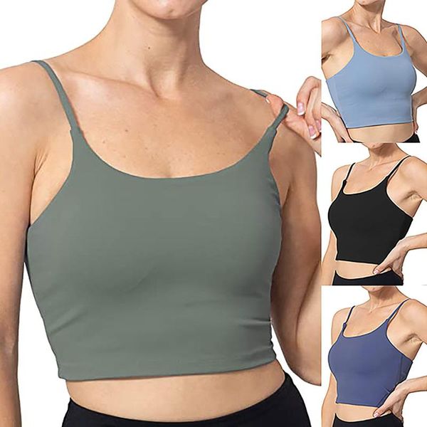 

women crop seamless underwear female tank camis lingerie intimates padded camisole femme sports camisoles tanks s-xxl, Black;white