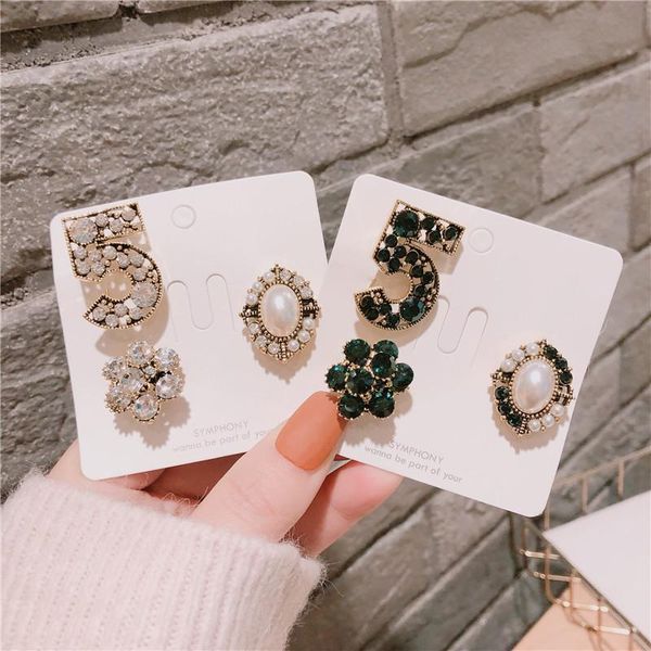 

pins, brooches design number 5 pins brooch 3pcs/set women clothing cardigan pin buckle badge, Gray