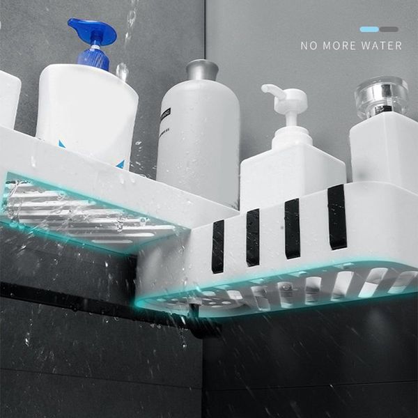 

bathroom storage & organization rack waterproof wall mounted kitchen bath drain organizer shampoo holder shelf hanging basket towel