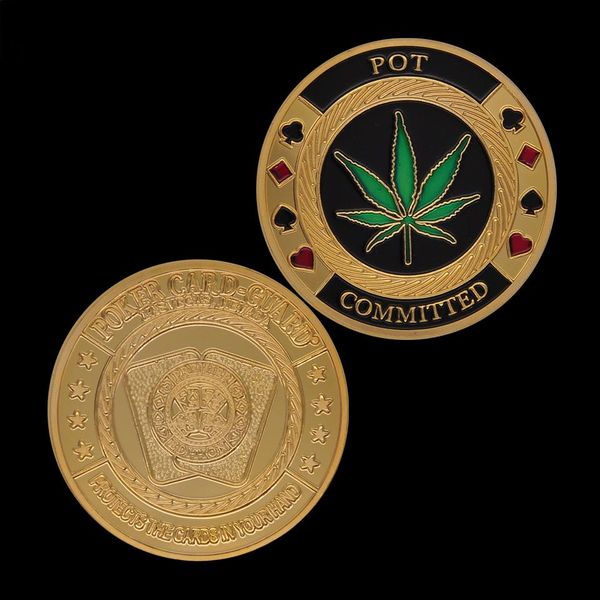 

commemorative coins casino chips gifts pot committed metal poker token challenge coin gold plated lucky souvenir pop collection