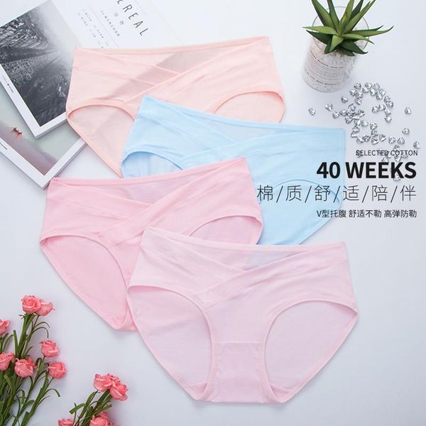 

maternity underwear low waist cotton inner crotch breathable thin modal shorts pregnancy summer bottoms, White