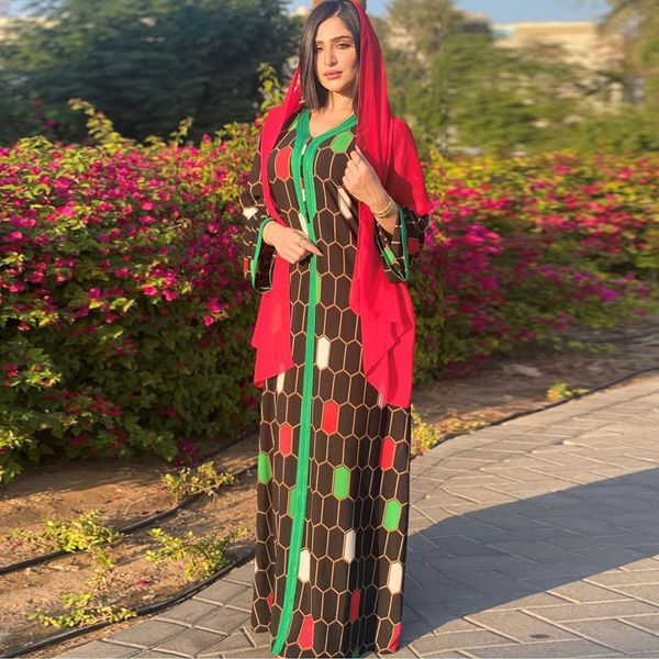 

vestidos kaftan abaya dubai turkey muslim dress with hijab dresses abayas for women islam robe longue femme musulman bangladesh, Red