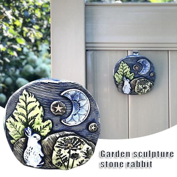 

garden decorations moon easter decoration stone animal figurine resin craft mini home ornaments art gift