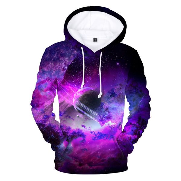 

women's hoodies & sweatshirts 3d print pullover sweatshirt cool star sky women k- fashion hip hop female casual clothes, Black
