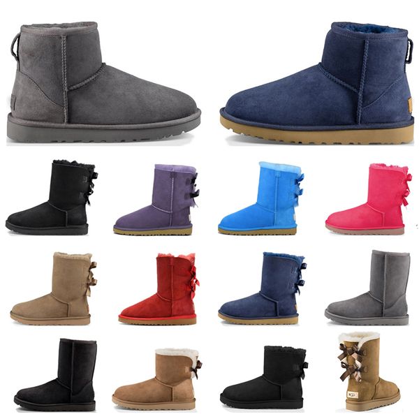 

og women boots designer booties chestnut high low black grey navy blue fashion ankle short womens snow winter boot size 5-10