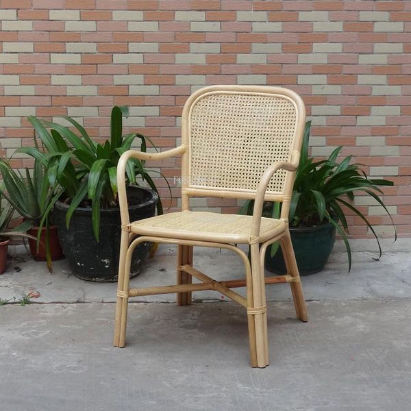 

camp furniture nordic beach chairs real rattan armchair high backrest dining chair balcony lounge tea simple ins homestay