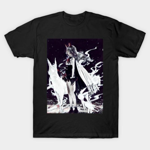 

granbule fantasy the animation men's t-shirt printed clothing casual loose short sleeve o-neck t-shirts, White;black
