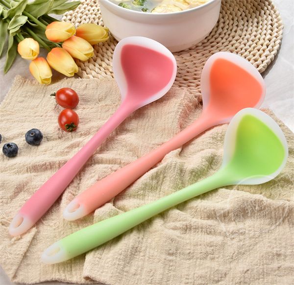 

utensils kitchenware extended kitchen translucent household silicone soup shell porridge spoon