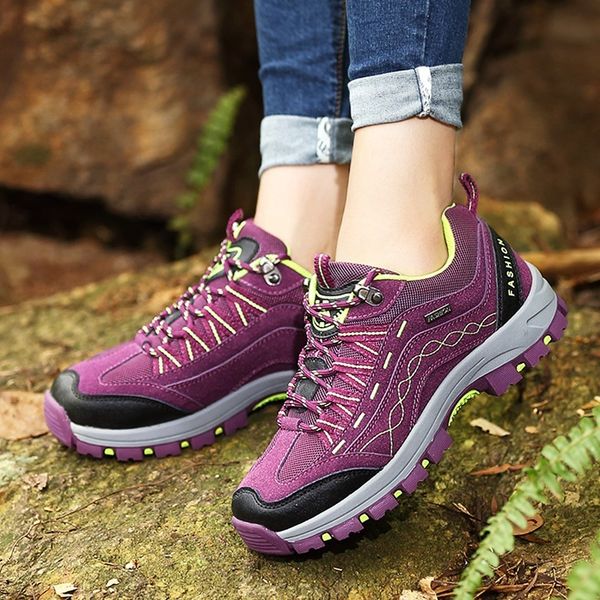 

autumn and winter new breathable, anti slip wear-resistant hiking men's shoes outdoor women's leisure sports travel couple