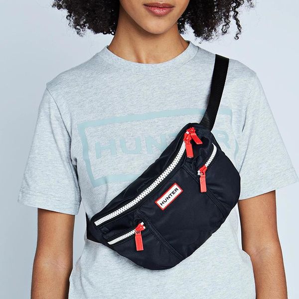 

fashion neutral waist bag, nylon clothing, sea sculpture, travel bag. bags