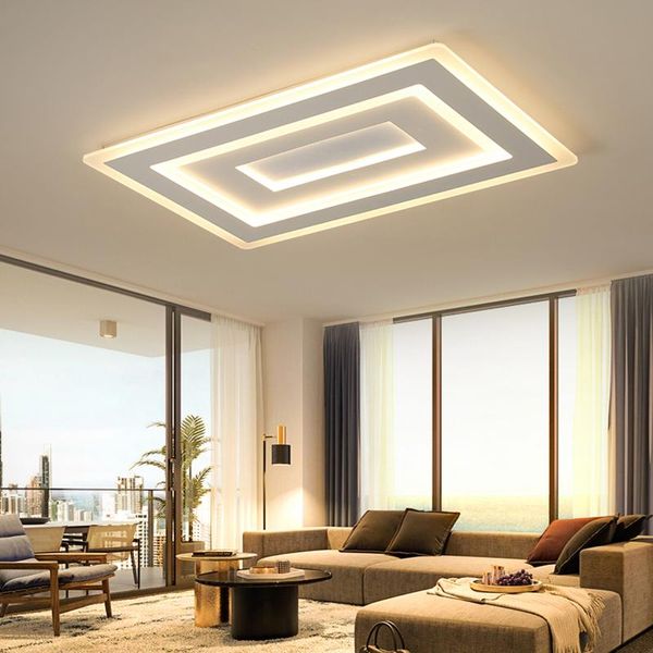 

ceiling lights led lamparas de techo rectangle acrylic/square lamp fixtures ultra-thin surface mounted modern