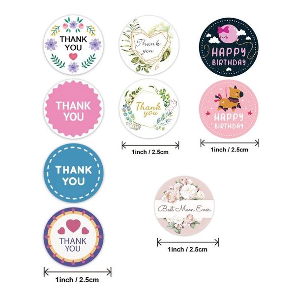

roll letters floral print label stickers craft per stationery adhesive gift wrap