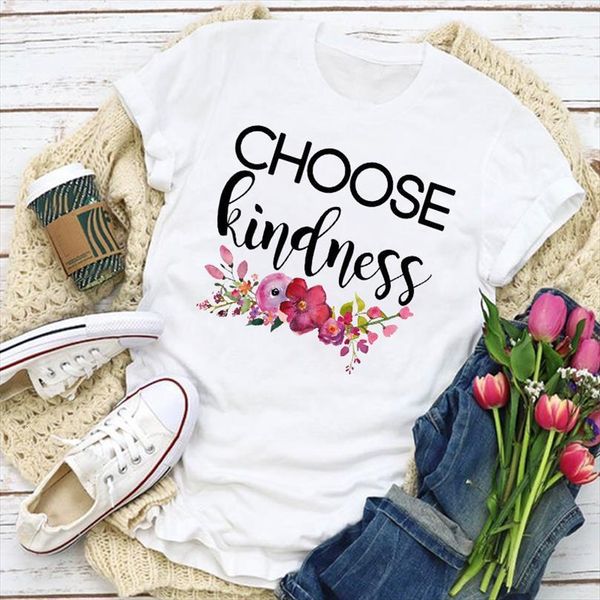 

and women graphic kind men t shirt flower cute womens fashion print short sleeve summer lady clothing clothes tee, White;black