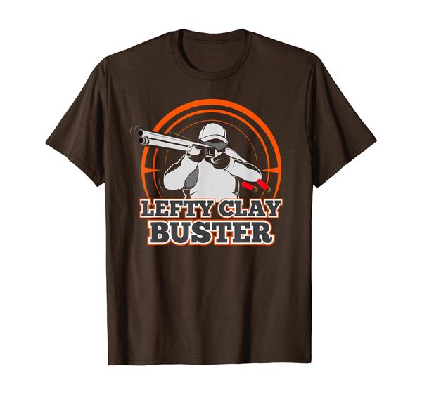 

lefty clay buster skeet shooting t shirt trap sun gift, White;black