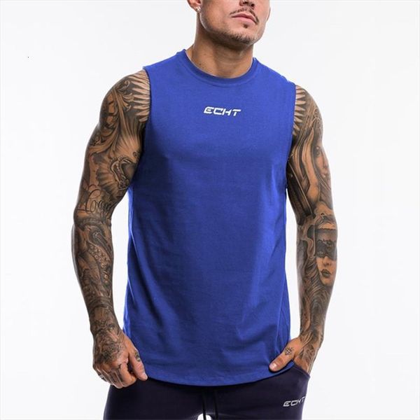 

summer men bodybuilding workout sleeveless tank mens gyms clothing fitness jogger casual breathability vest, White;black