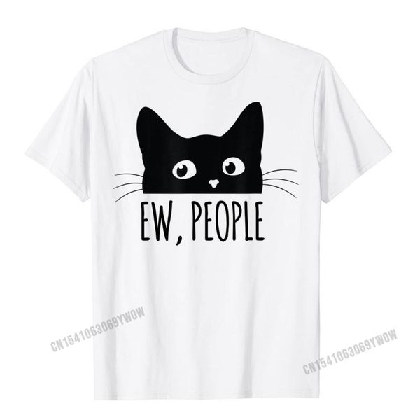 

men's t-shirts ew people introvert cat lover funny crazy lady t-shirt gift t shirt harajuku cotton wholesale, White;black