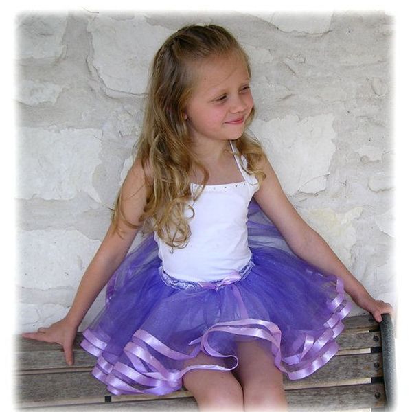 

summer cake fluffy ribbon skirt princess dance, White