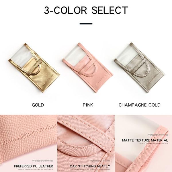 

makeup brushes make-up kwasten houder draagbare cosmetische geval borstel opbergtas waterdicht stofdicht travel pouch organizer opslag