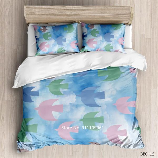 

bedding sets 12 color stylish geometric 2-3 piece deluxe down set oversize cartoon pillowcase cover bedroom decor