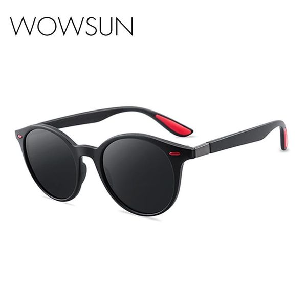 

sunglasses wowsun polarized round flexible driving rubber square sun glasses men for women, White;black