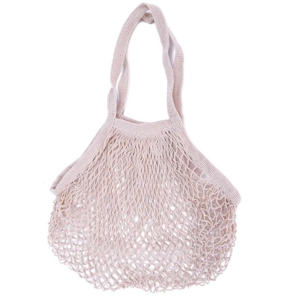 

shopping bags abdb-reusable fruit string grocery shopper cotton tote mesh woven net shoulder bag