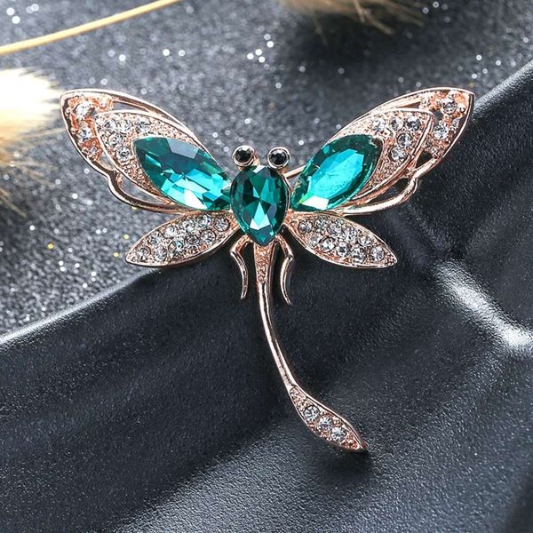 

alloy crystal high grade diamond dragonfly suit accessories new insect brooch, Gray