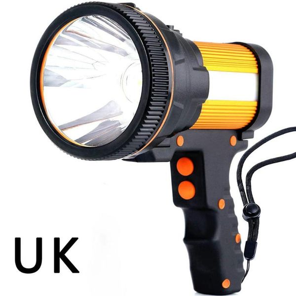 

portable lanterns durable handheld searchlight super bright with ergonomic handle and side light 5 modes