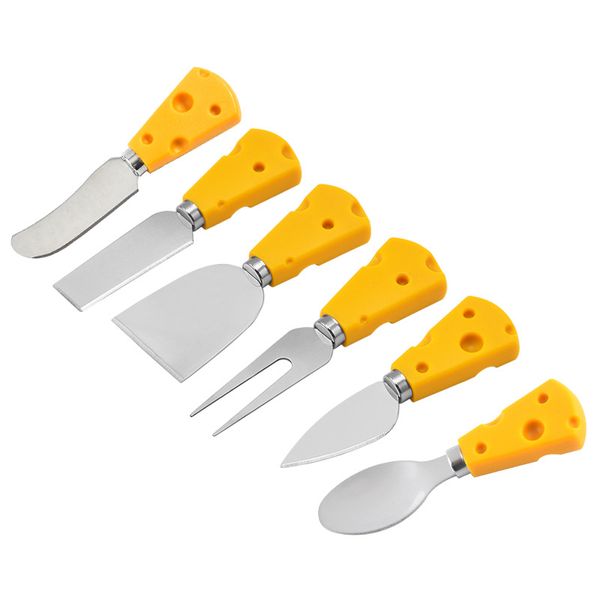 Сыр Spatulas Flatware Set Короткие ручки столовые приборы Десертная ложка из нержавеющей стали Вилка Фруктовое мороженое Scoops DH8899