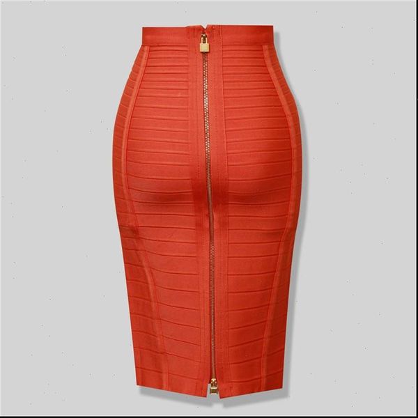 

brand nerw fashion womens skirts red black bandage pencil arrival elastic bodycon 54cm