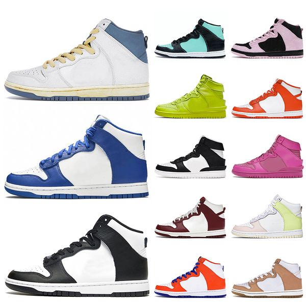 

outdoor athletic sports women men sb high og skateboard shoes kentucky black white dark sulfur diamond supply tiffany atlas lost at sea snea