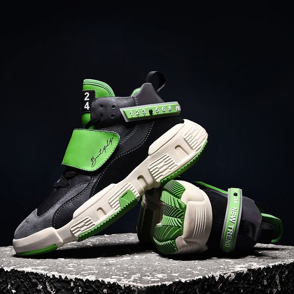

2021 new spring green casual sneakers men fashion young chunky shoes new designer men shoes brand zapatillas hombre