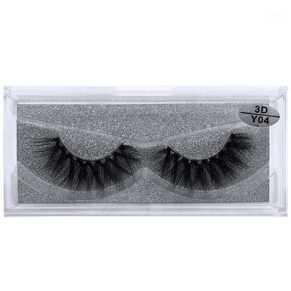 

1pc mink eyelashes 3d lashes thick handmade full strip cruelty korean 10 style false y041