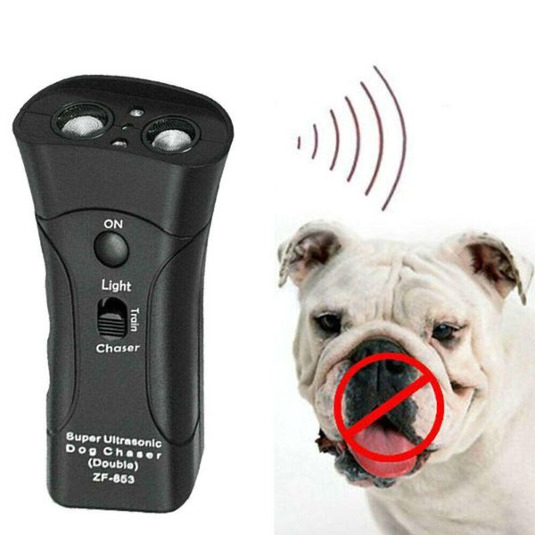 

dog car seat covers pet supply ultrasonic repeller 3 in 1 portable anti barking device handheld trainer led outdoor bark controller