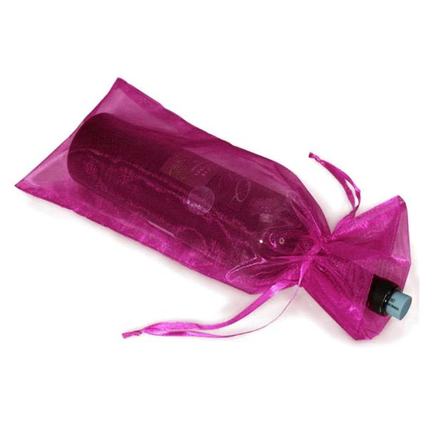 

gift wrap 20pcs sheer organza bottle cover bags (purple)