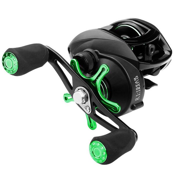 

baitcasting reels linnhue 2021 reel 8.1:1 12 1bb carp fishing with magnetic brake 8kg max drag left right hand casting