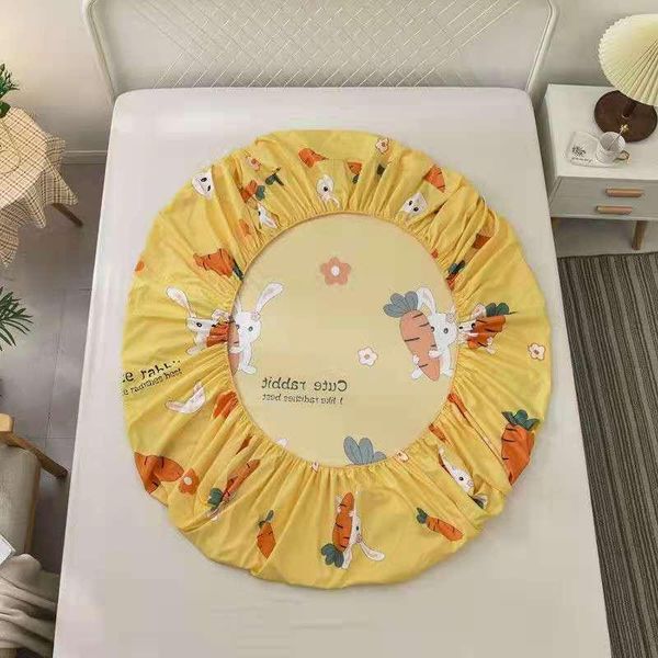 

sheets & sets 100%polyester printed fitted sheet mattress cover four corners with elastic band bed cases